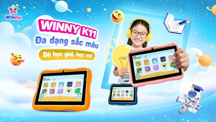 WINNY K11 2026 – Máy Tính Bảng Học Tập Cho Trẻ Em Việt Nam An Toàn & Phát Triển Toàn Diện